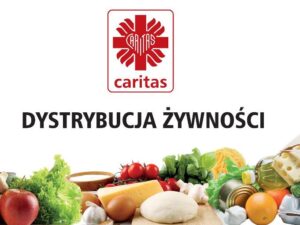 CARITAS - Dystrybucja żywności - zdjęcia przedtaswia produkty żywnościowe