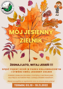 Moj jesienny zielnik plakat autor GLPK Srednie